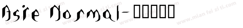 Asie Normal字体转换